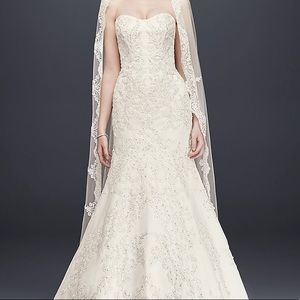 Oleg Cassini white wedding gown